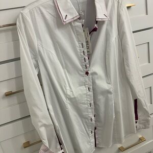 Women's White Button Down Shirt